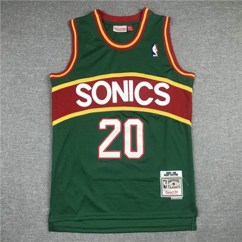 NBA 20 Payton Sonics M&N Maillot green